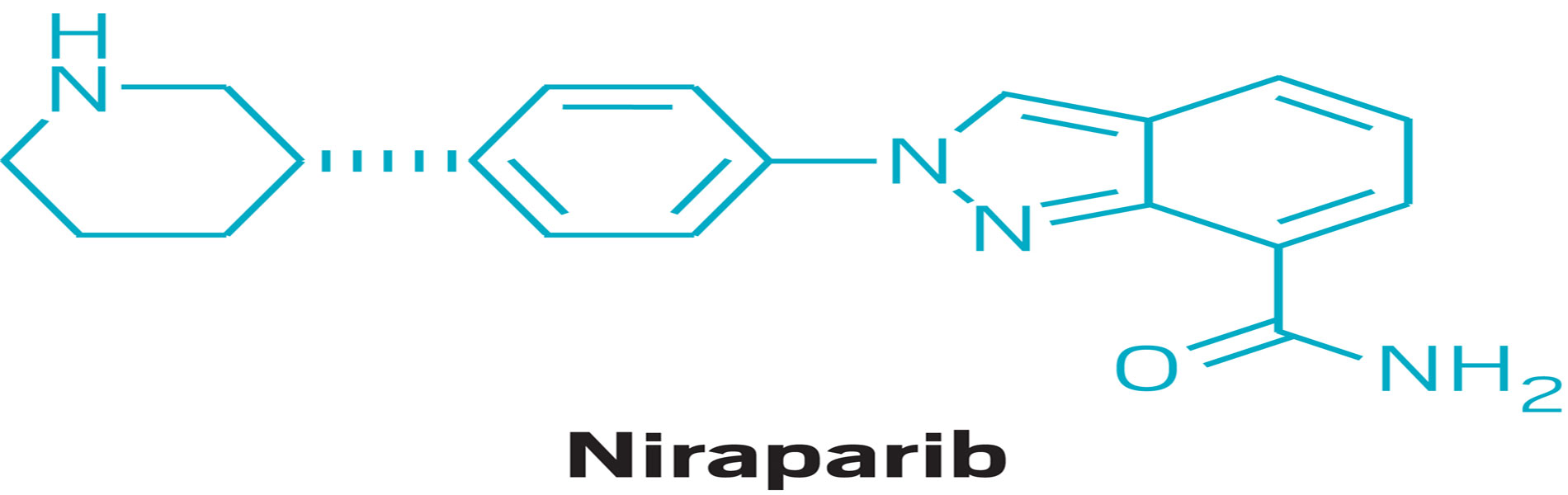 Niraparib structural formula