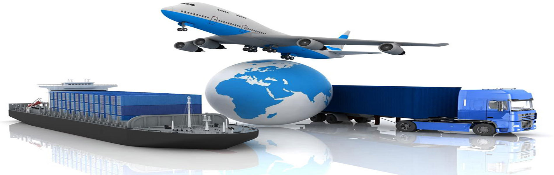 Global shipment by air, sea and road